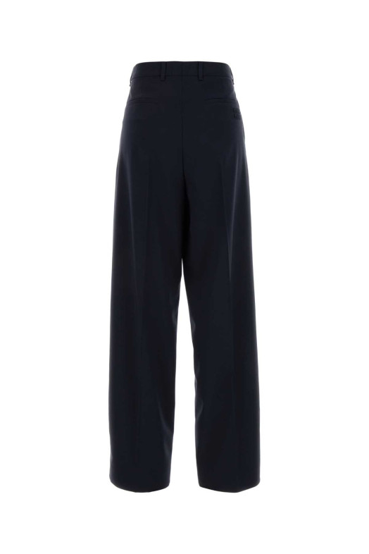 Dark blue stretch wool wide-leg pant Blue MIU MIU (MP1914SOOO17L4)