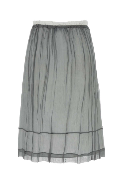 Grey chiffon skirt PRADA (P172ZRSOOO18QL)