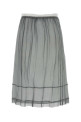 Grey chiffon skirt PRADA (P172ZRSOOO18QL)