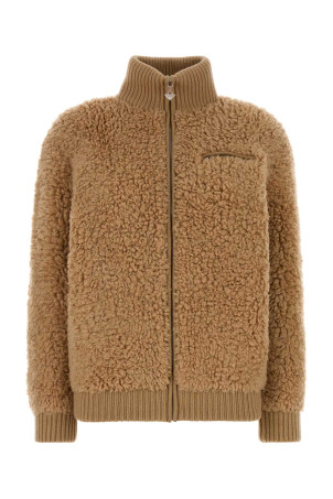 Camel wool blend cardigan PRADA (P25O03SOOO18XA)