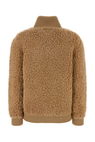 Camel wool blend cardigan PRADA (P25O03SOOO18XA)