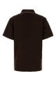 Chocolate cotton polo shirt PRADA (P963NSOOO173L)