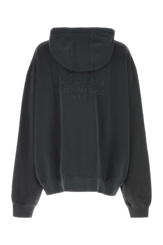 Graphite cotton oversize sweatshirt MAISON MARGIELA (S50HG0047M25017)