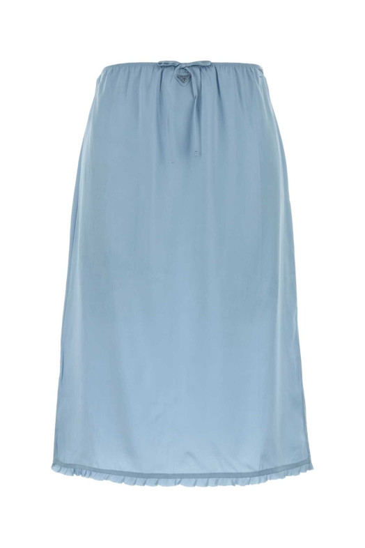 Light-blue satin underskirt PRADA (SG6172SOOO17MZ)