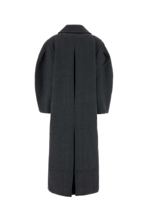 Grey wool blend coat GANNI (W0929)