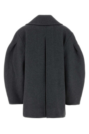 Grey wool blend coat GANNI (W0930)