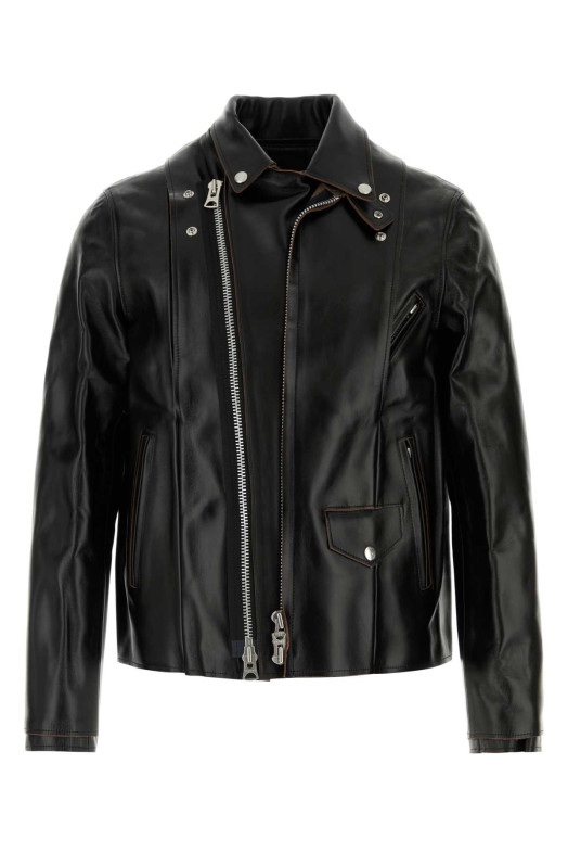 Black leather jacket SACAI (2503749M)