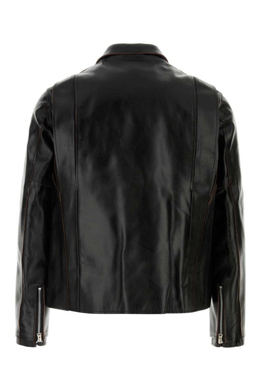 Black leather jacket SACAI (2503749M)