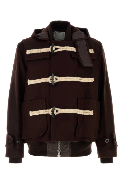 Brown wool montgomery SACAI (2503846M)
