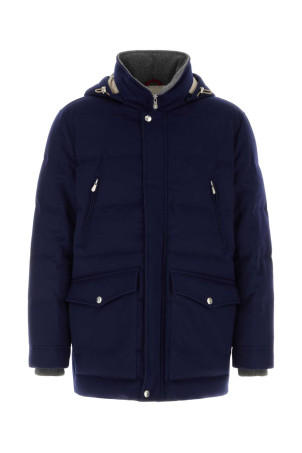 Blue wool down jacket BRUNELLO CUCINELLI (MM4701823)