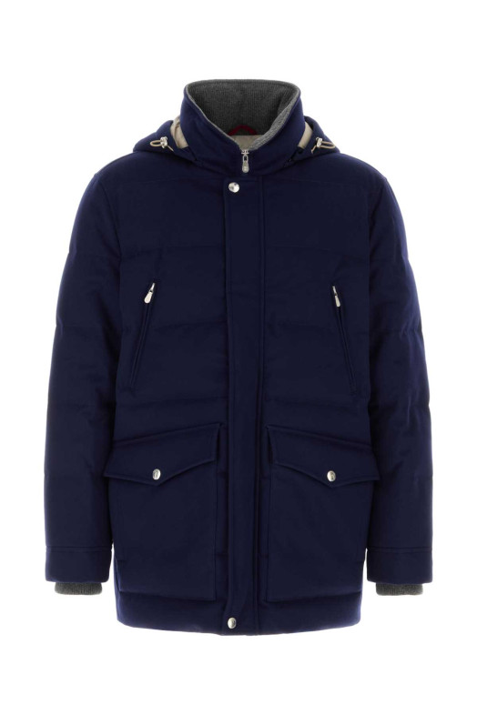 Blue wool down jacket BRUNELLO CUCINELLI (MM4701823)