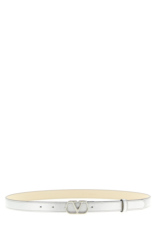Ремень Valentino Garavani с пряжкой «VLogo» Серебристый W2T0SM7XUCS13
