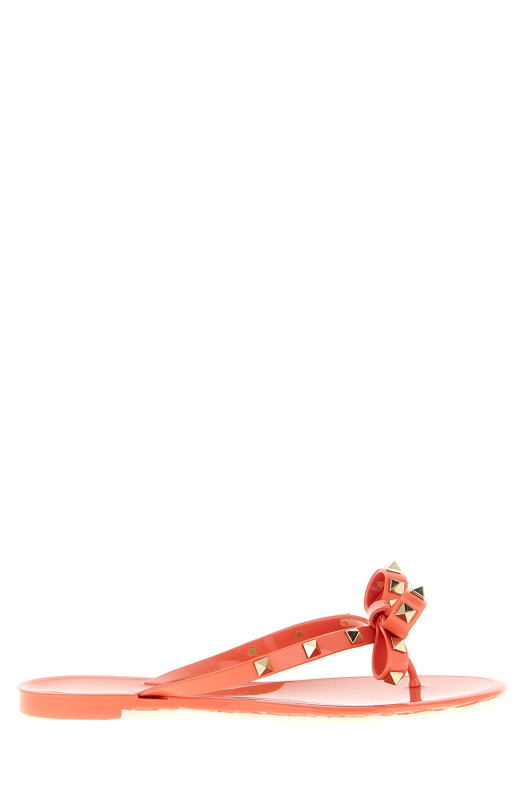 Valentino Garavani 'Rockstud' thong sandals Pink