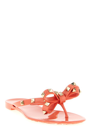 Valentino Garavani 'Rockstud' thong sandals Pink