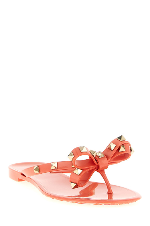 Valentino Garavani 'Rockstud' thong sandals Pink