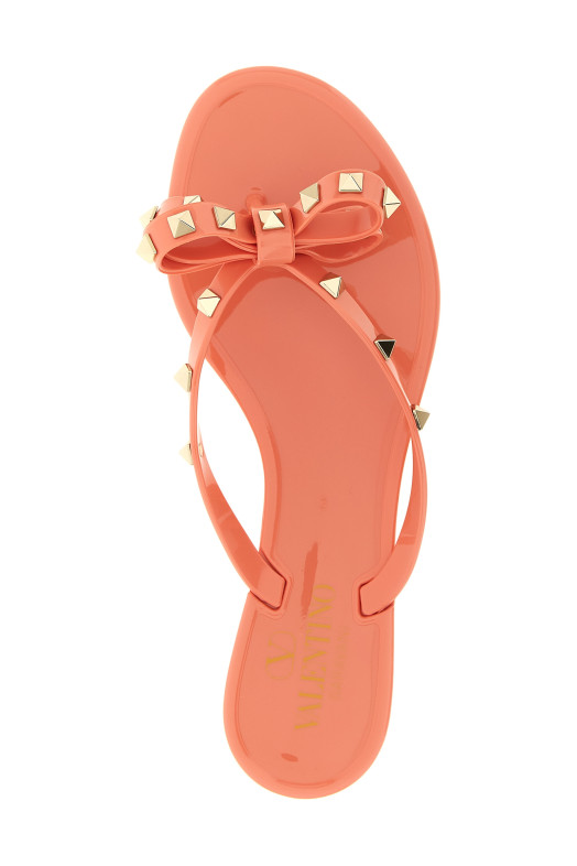 Valentino Garavani 'Rockstud' thong sandals Pink