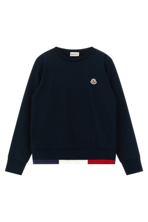 Свитшот с трехцветным подолом + джоггеры Синий MONCLER ENFANT L19548M0000589AEB778
