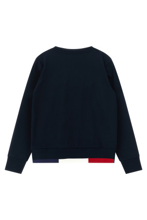 Свитшот с трехцветным подолом + джоггеры Синий MONCLER ENFANT L19548M0000589AEB778