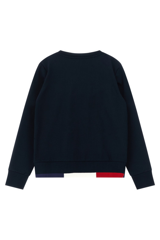 Свитшот с трехцветным подолом + джоггеры Синий MONCLER ENFANT L19548M0000589AEB778