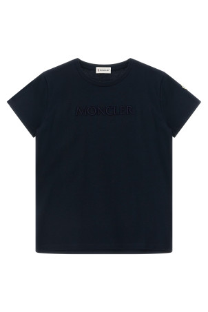 Logo embroidery t-shirt Blue
