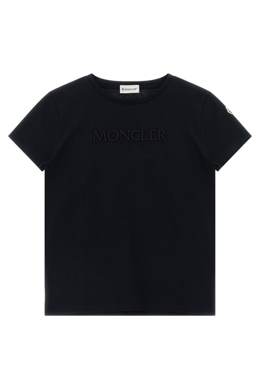 Logo embroidery t-shirt Black
