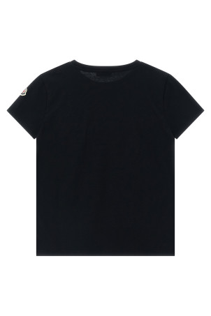 Logo embroidery t-shirt Black
