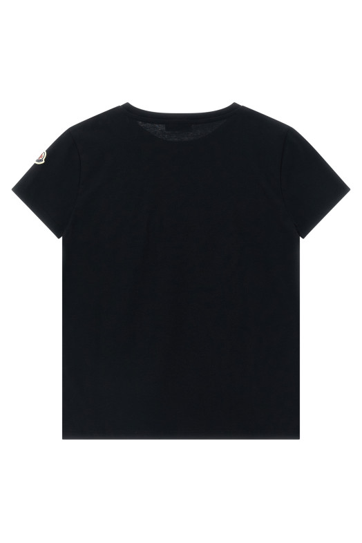 Logo embroidery t-shirt Black