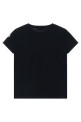 Logo embroidery t-shirt Black