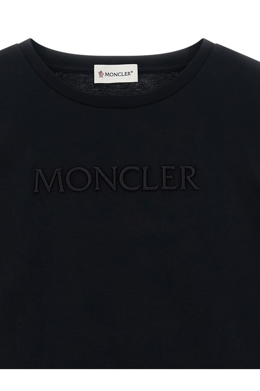 Logo embroidery t-shirt Black