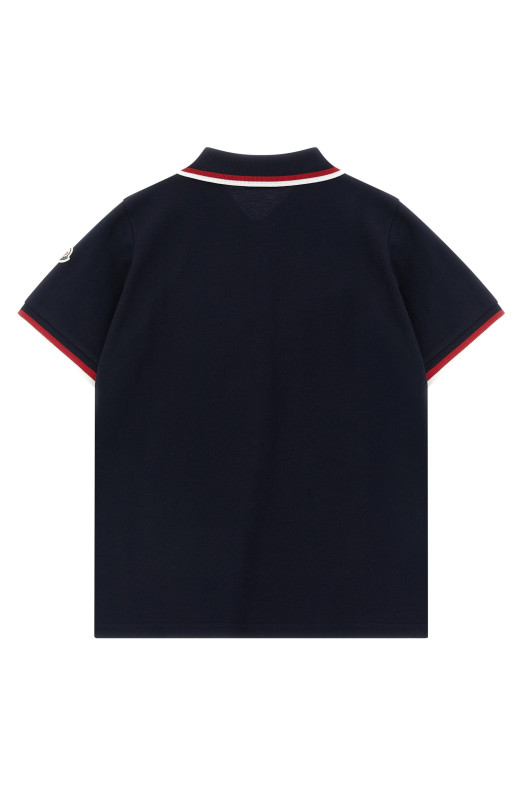 Tricolor polo shirt Blue