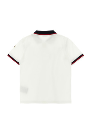 Tricolor polo shirt White