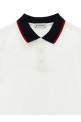 Tricolor polo shirt White