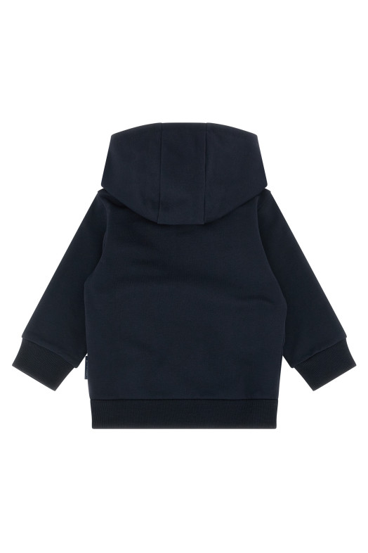 Толстовка с капюшоном и застежкой-молнией Синяя MONCLER ENFANT L19518G0000289AEB778