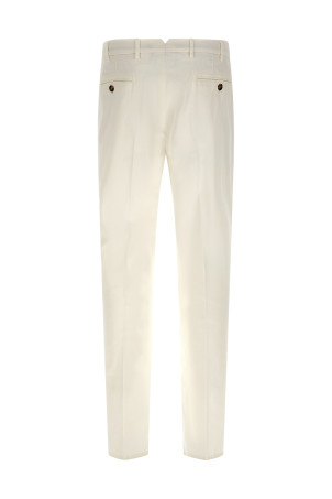 Брюки из американского хлопка Пима Белые BRUNELLO CUCINELLI M289LI1770C2200