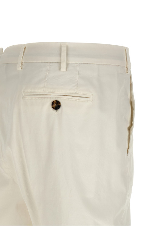 Брюки из американского хлопка Пима Белые BRUNELLO CUCINELLI M289LI1770C2200