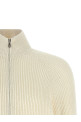 Zip cardigan White