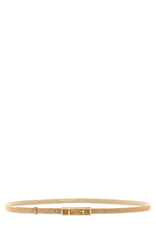 Замшевый ремень Бежевый FABIANA FILIPPI AAD266A037M0000158