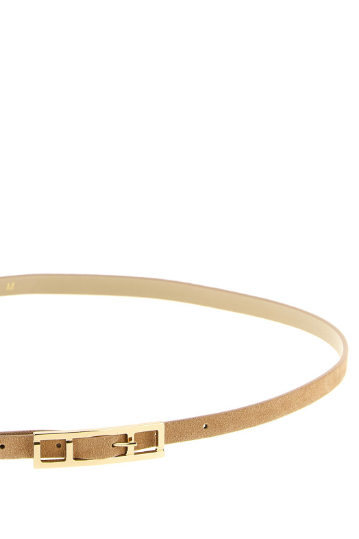 Замшевый ремень Бежевый FABIANA FILIPPI AAD266A037M0000158