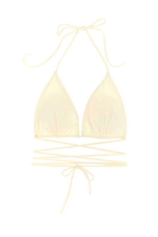 'RE22' bikini top White