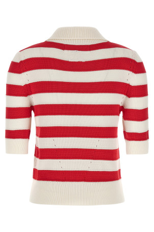 Вязаная крючком рубашка-поло Красная ERMANNO SCERVINO D485L332IFDA4806