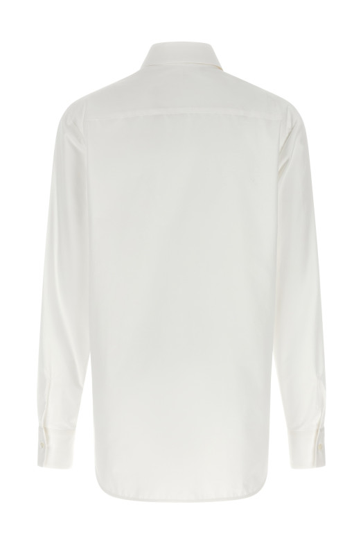 Рубашка из хлопка с вышивкой Белая ERMANNO SCERVINO D482K362RWGF10602