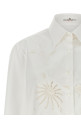 Рубашка из хлопка с вышивкой Белая ERMANNO SCERVINO D482K362RWGF10602