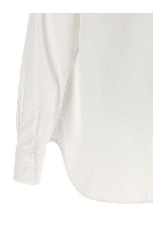 Рубашка из хлопка с вышивкой Белая ERMANNO SCERVINO D482K362RWGF10602