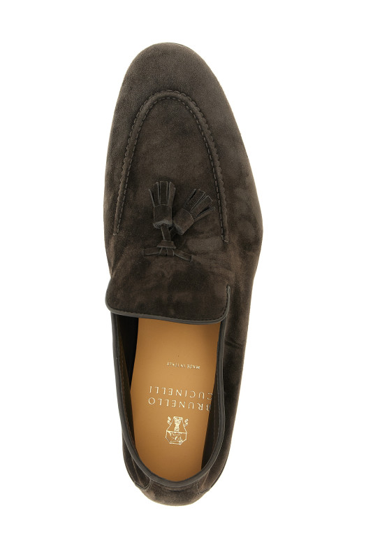 Мокасины «Penny Loafer» Серые MZUCAHG731C8391