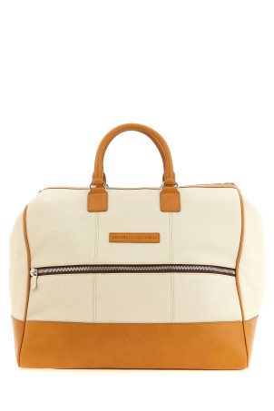 Кожаная сумка-дуфл Бежевая BRUNELLO CUCINELLI MBATBU431COK17