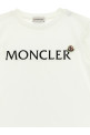 Футболка с логотипом, белая MONCLER ENFANT L19548C0001089AFV034