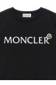 Футболка с логотипом, черная MONCLER ENFANT L19548C0001089AFV999