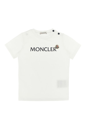 Футболка + бермуды с логотипом Черно-серый MONCLER ENFANT L19518M0000989AUM002