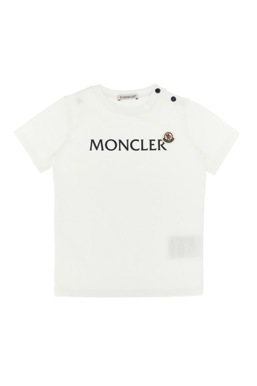Футболка + бермуды с логотипом Черно-серый MONCLER ENFANT L19518M0000989AUM002