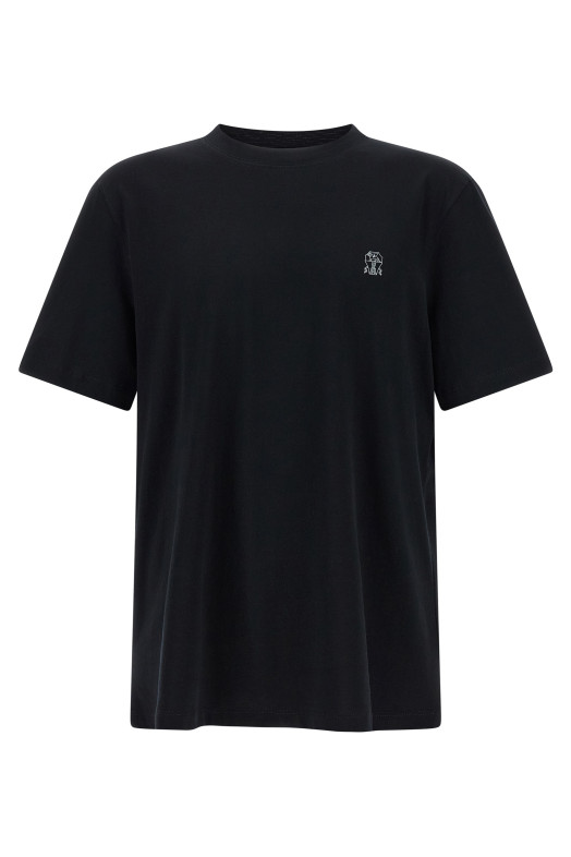 Logo print T-shirt Black